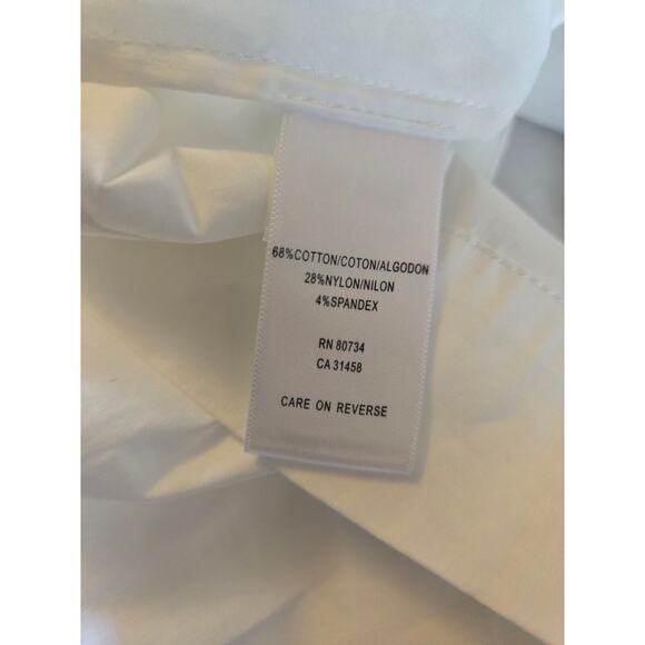 BCBGMAXARZIA Womens Woven Cotton White Top Size M NWT - Picture 7 of 9